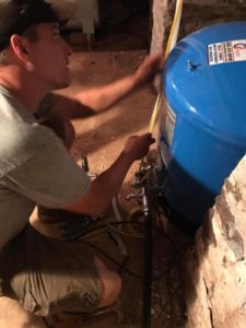 residential well tank installation in somerset county